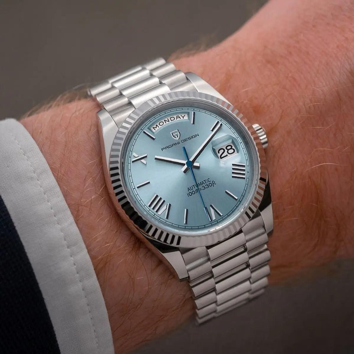 Limited Edition Watch of Pagani Design (BLUE-SILVER)