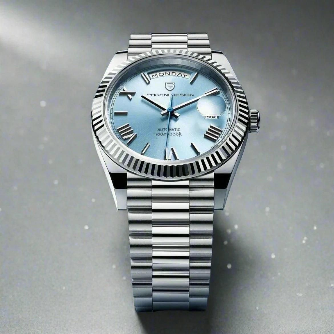 Limited Edition Watch of Pagani Design (BLUE-SILVER)