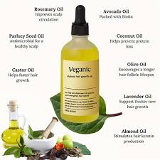 Vegan Natural Hair Growth Oil (Pack of 3)