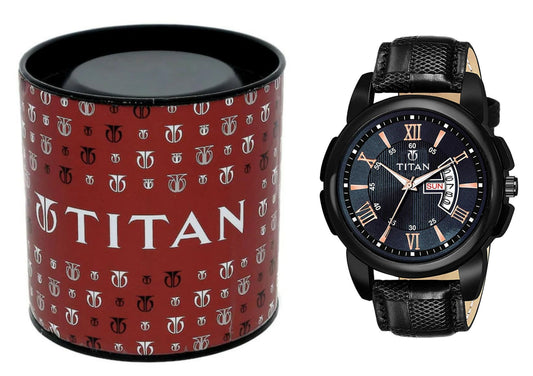 Premium Black Titan Analog Watch